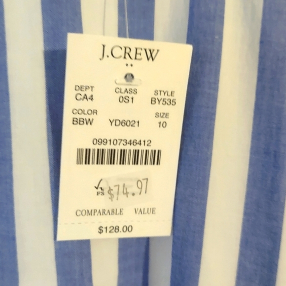 J. Crew Stripe Midi Dress - Picture 8 of 10